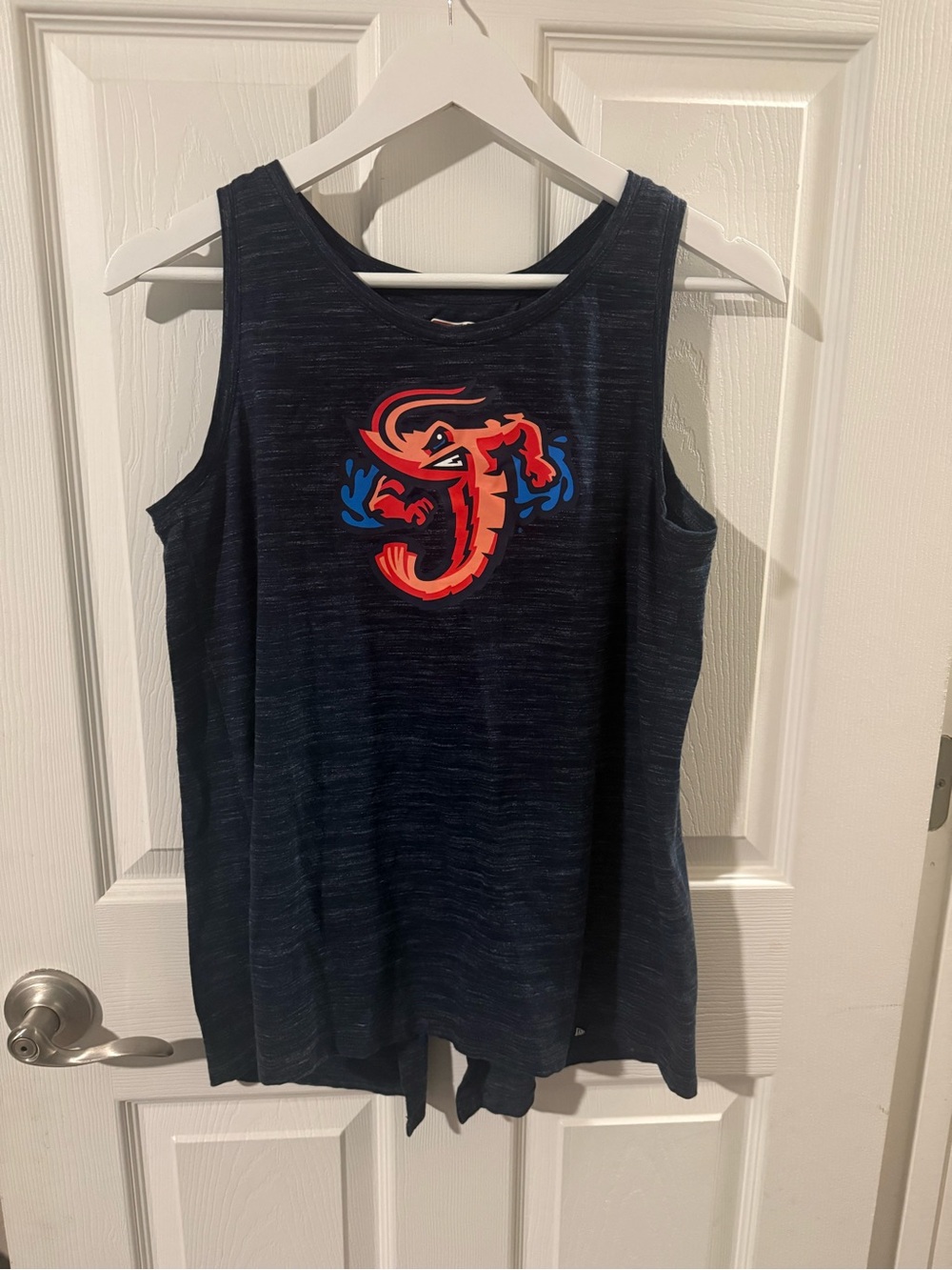 Women’s New Era Navy Tank Top w/ Jacksonville Jumbo Shrimp Logo! Size: Medium!
